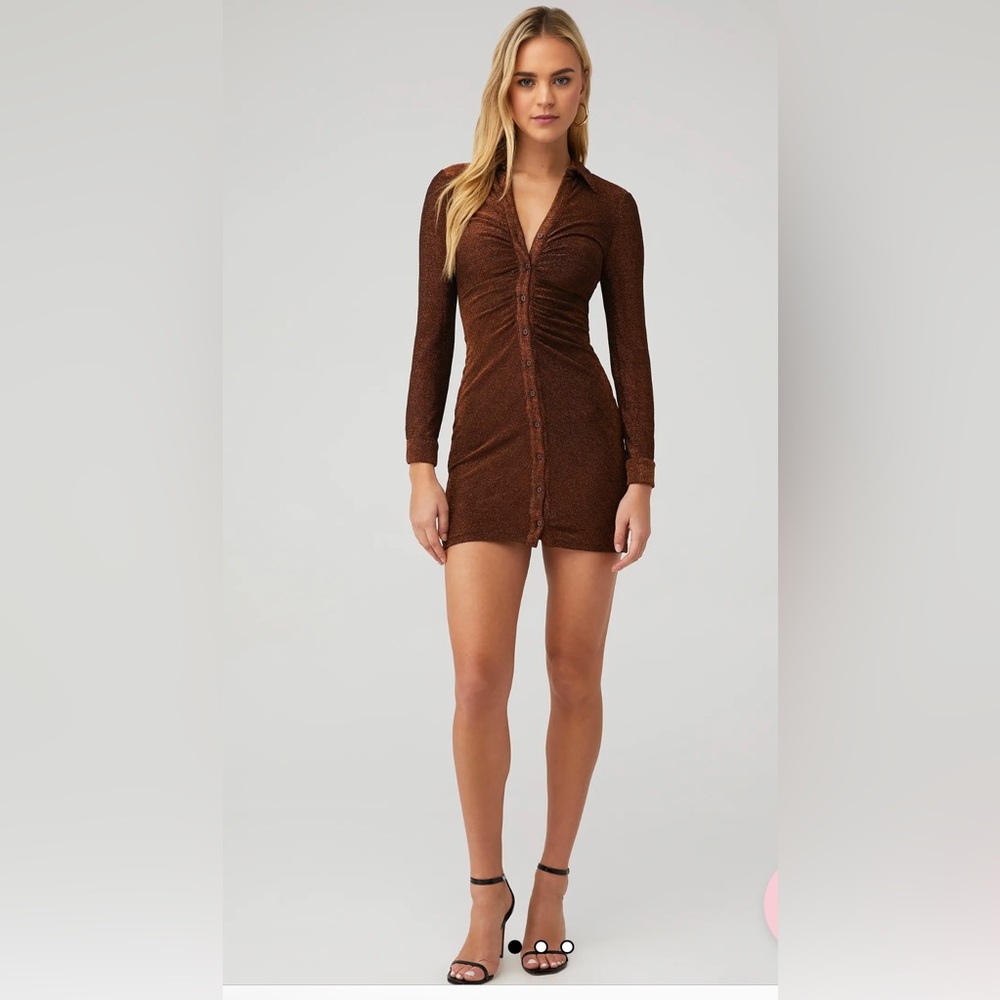 ASTR revolve brown mini dress, size XS